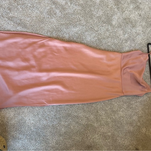 BHLDN Cali Satin Cowl-Neck Midi Slip Dress - Picture 2 of 2